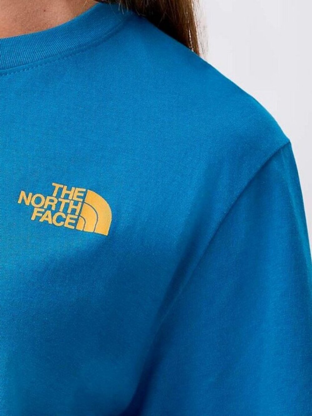The North Face Mountain view T-shirt Blue 100% cotton - Picture 3 of 3